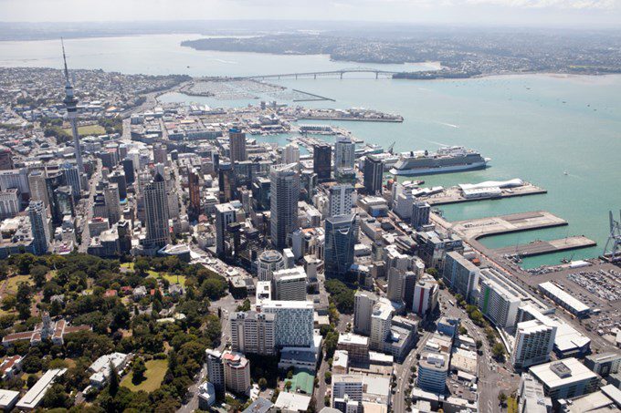 Auckland City sky view